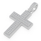 4.66CTW Large Layered Cross Pendant  customdiamjewel   