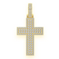 4.66CTW Large Layered Cross Pendant  customdiamjewel   
