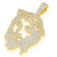 4.00CTW Large Jesus Silhouette Pendant  customdiamjewel   