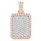 3.15CTW Round Cut Pillow Pendant  customdiamjewel   