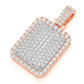 3.15CTW Round Cut Pillow Pendant  customdiamjewel   