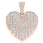 6.50CTW Large Love Heart Pendant  customdiamjewel   