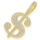0.25CTW Diamond US Dollar Sign Pendant  customdiamjewel   