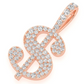 0.25CTW Diamond US Dollar Sign Pendant  customdiamjewel   
