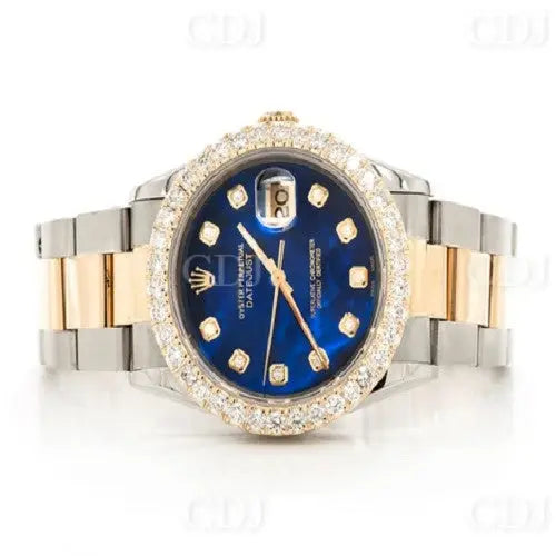 Luxirous Round Bezel Moissanite Hip Hop Rolex Watch ( 2.75CTW) customdiamjewel