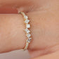 0.32CTW Round And Baguette Cut Natural Diamond Alternating Band  customdiamjewel   