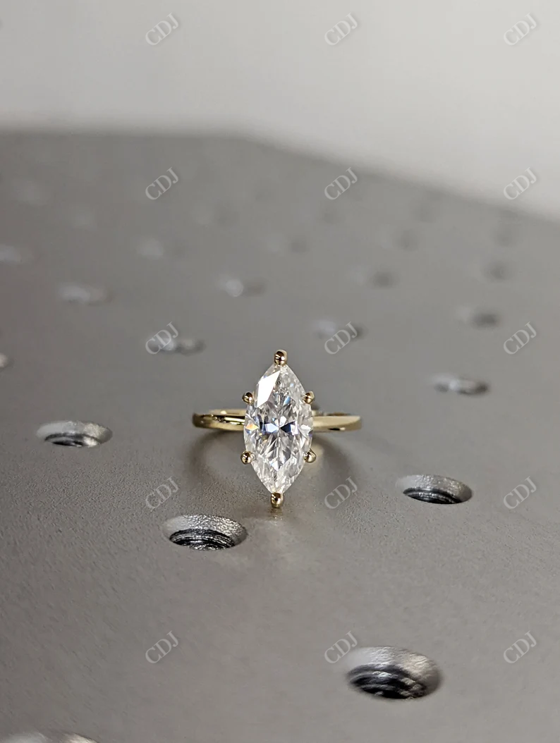 1.5CT Marquise Cut Solitaire Engagement Ring