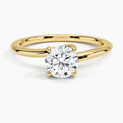 2 CT Lab Grown Diamond Solitaire Engagement Ring  customdiamjewel Sterling Silver Yellow Gold VVS-EF