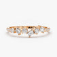 0.32CTW Round And Baguette Cut Natural Diamond Alternating Band  customdiamjewel 10KT Rose Gold VVS-EF
