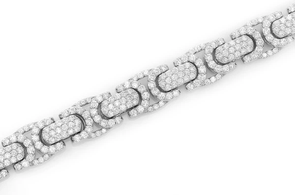 Moissanite VVS Diamond Flat Byzantine Link Bracelet  customdiamjewel   