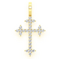 0.45CTW Three Point Cross Diamond Pendant  customdiamjewel   