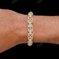 Moissanite VVS Diamond Flat Byzantine Link Bracelet  customdiamjewel   