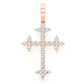 0.45CTW Three Point Cross Diamond Pendant  customdiamjewel   