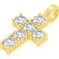 1.50CTW Round Diamond Cross Pendant  customdiamjewel   