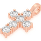 1.50CTW Round Diamond Cross Pendant  customdiamjewel   