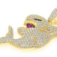 2.75CTW Diamond Shark Pendant  customdiamjewel   