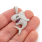 2.75CTW Diamond Shark Pendant  customdiamjewel   