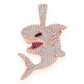 2.75CTW Diamond Shark Pendant  customdiamjewel   
