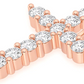 0.40CTW Round Diamond Cross pendant  customdiamjewel   