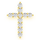 0.40CTW Round Diamond Cross pendant  customdiamjewel   