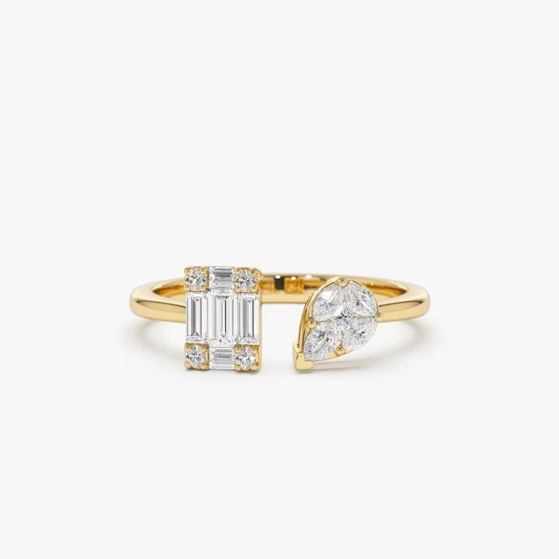 0.45CTW Toi Et Moi Lab Grown Diamond Beautiful Wedding Band  customdiamjewel   