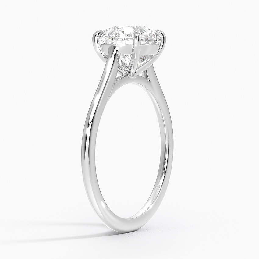 2 Carat Lab Grown Diamond Solitaire Engagement Ring For Women  customdiamjewel Sterling Silver White Gold VVS-EF