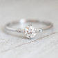 0.51ctw Round Moissanite Solitaire Ring  customdiamjewel   