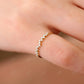 0.15CTW Natural Diamond Half Eternity Dainty Stackable Ring  customdiamjewel   