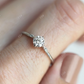 0.51ctw Round Moissanite Solitaire Ring  customdiamjewel   