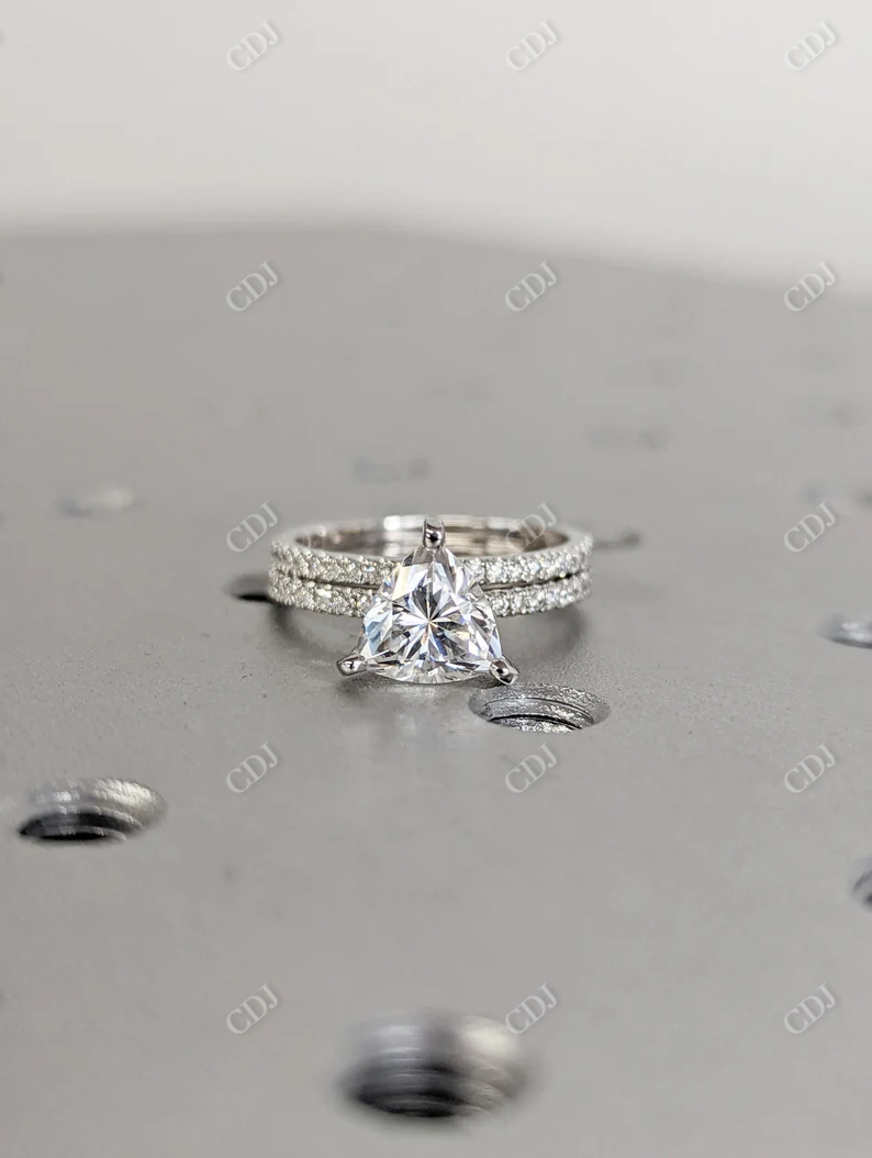 1.5CT Trillion Cut Moissanite Diamond Wedding Ring
