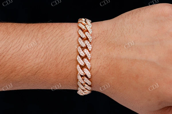 7.50CTW Diamond Cuban Bracelet For Men  customdiamjewel   