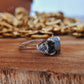 10K Solid White Gold, 2 CT cushion Cut salt and pepper and Side Stone White colorless  customdiamjewel   