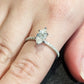 1.15CTW Marquise Cut Moissanite Engagement Ring  customdiamjewel   