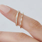 0.19CTW Baguette Cut Natural Diamond Half Eternity Wedding Band  customdiamjewel   
