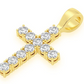 Round Diamond Cross Hip Hop Pendant  customdiamjewel   