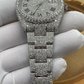 VVS Moissanite Full White Rolex Oyster Bust Down Wrist Watch customdiamjewel