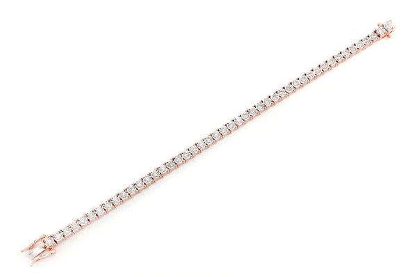 4.50CTW Rose Gold Diamond Tennis Bracelet  customdiamjewel   