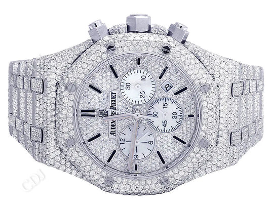 Audemars Piguet Royal Oak Chronograph Moissanite Watch customdiamjewel