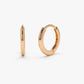Solid Gold Plain Huggies Earrings  customdiamjewel Sterling Silver Rose Gold 