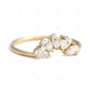 0.5CTW Pear Cut Lab Grown Diamond Crown Ring  customdiamjewel   