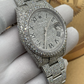 VVS Moissanite Full White Rolex Oyster Bust Down Wrist Watch customdiamjewel