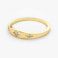 Unique Star Setting Diamond Stacking Wedding Band  customdiamjewel   