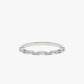 0.19CTW Baguette Cut Natural Diamond Half Eternity Wedding Band  customdiamjewel 10KT White Gold VVS-EF