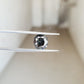 10K Solid White Gold, 2 CT cushion Cut salt and pepper and Side Stone White colorless  customdiamjewel   