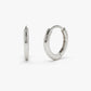 Solid Gold Plain Huggies Earrings  customdiamjewel Sterling Silver White Gold 