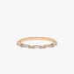 0.19CTW Baguette Cut Natural Diamond Half Eternity Wedding Band  customdiamjewel 10KT Rose Gold VVS-EF