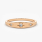 Unique Star Setting Diamond Stacking Wedding Band  customdiamjewel 10KT Rose Gold VVS-EF
