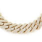 3 Row Diamond Cuban Chain Hip Hop Necklace  customdiamjewel   