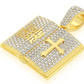 2.00CTW Open Bible Book Pendant  customdiamjewel   