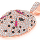 3.75CTW Hockey Mask Pendant  customdiamjewel   